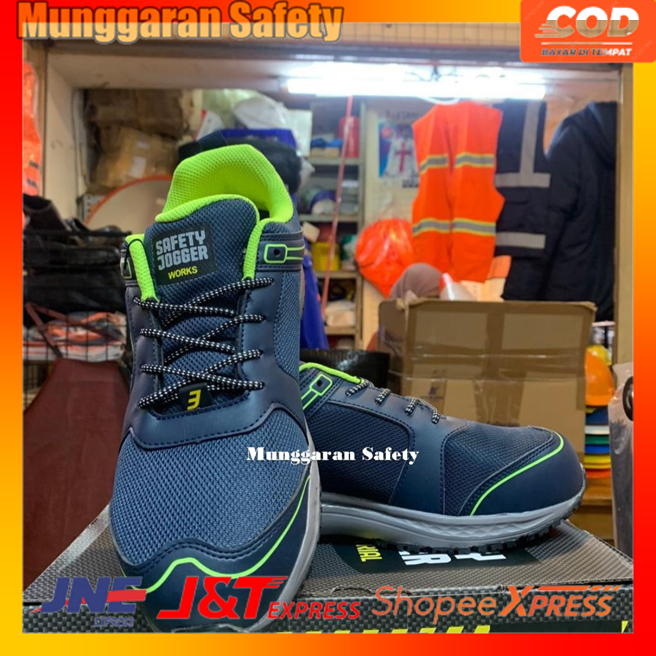 Sepatu Safety Jogger balto Navy S1 Original - Safety Shoes Jogger Balto Navy