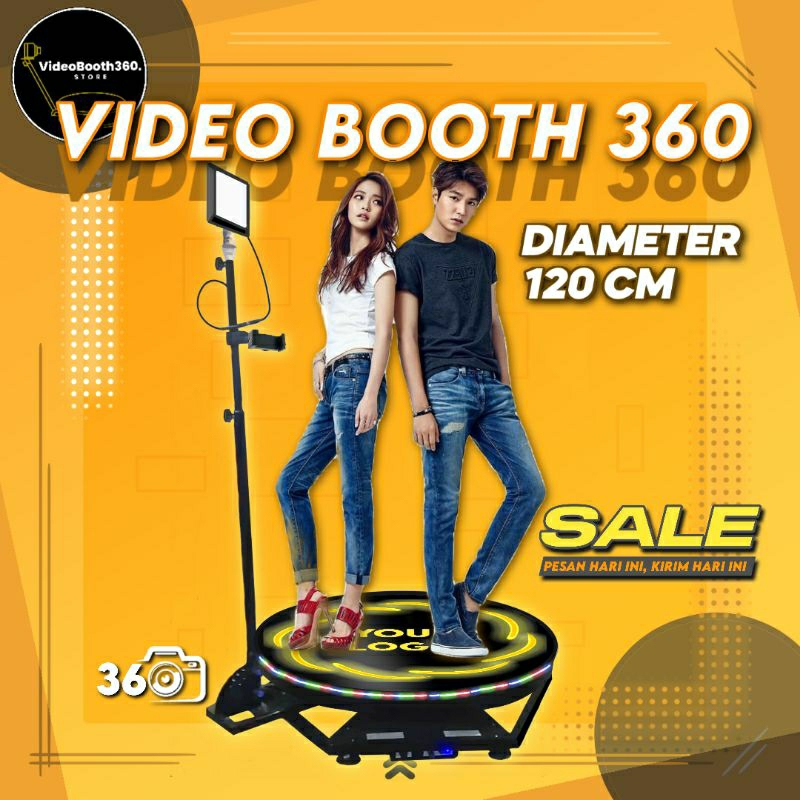 VIDEOBOOTH 360 (120 CM) PHOTO BOOTH SPINNER 360 - Video putar 360° - videobooth kualitas terbaik