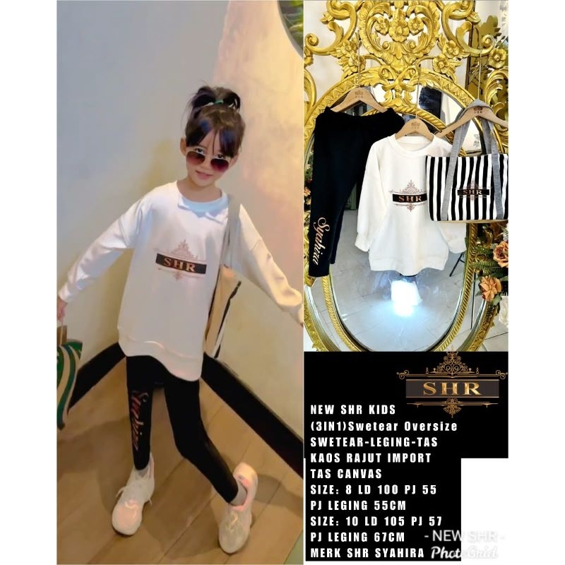 ` NEW READY SET KIDS 3 IN 1 SWETER OVERSIZE BY SHR SIAP KIRIM
