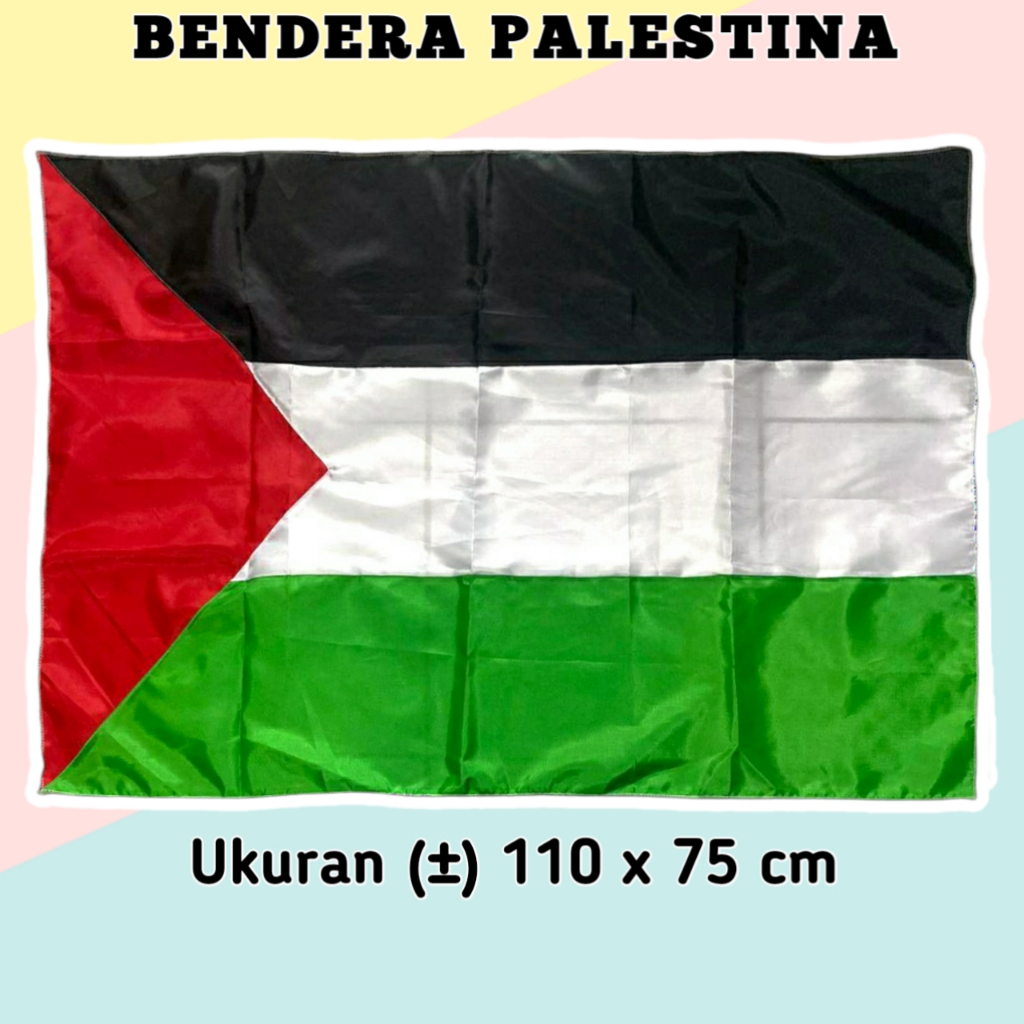 Bendera Palestina Besar - Bendera Palestina - Bendera Majelis - Bendera Logo NU - Bendera NU Nahdlat