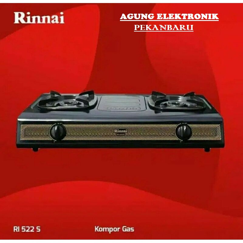 RI-522 S KOMPOR GAS RINNAI BATIK STYLE / KOMPOR GAS RINNAI 2 BURNER RI 522 S