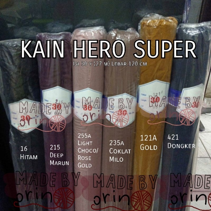 Kain Furing Hero 1 Roll Gulungan Kain Ero Kain Pelapis Kain Hero Kain Arrow Hero Super per roll