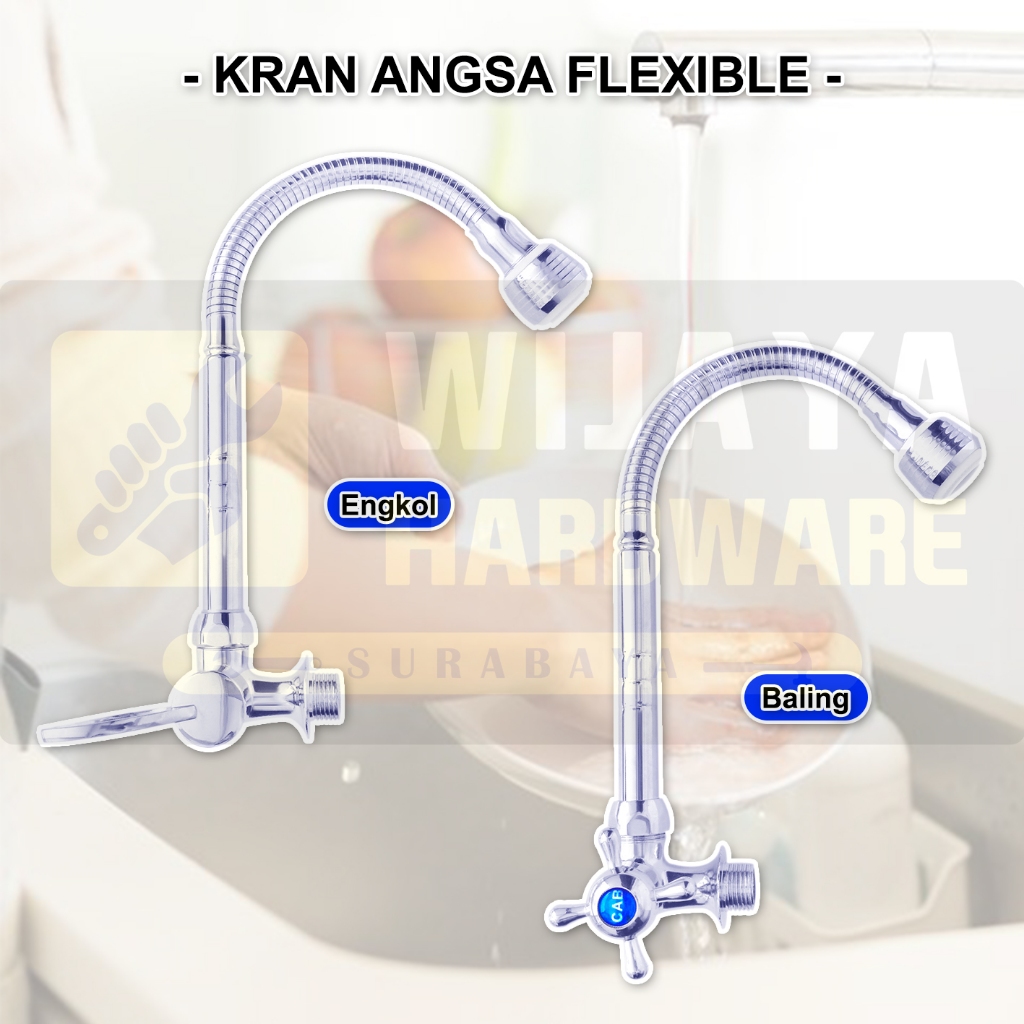 KRAN ANGSA FLEXIBEL KEPALA KECIL - KRAN ANGSA STAINLESS STEEL