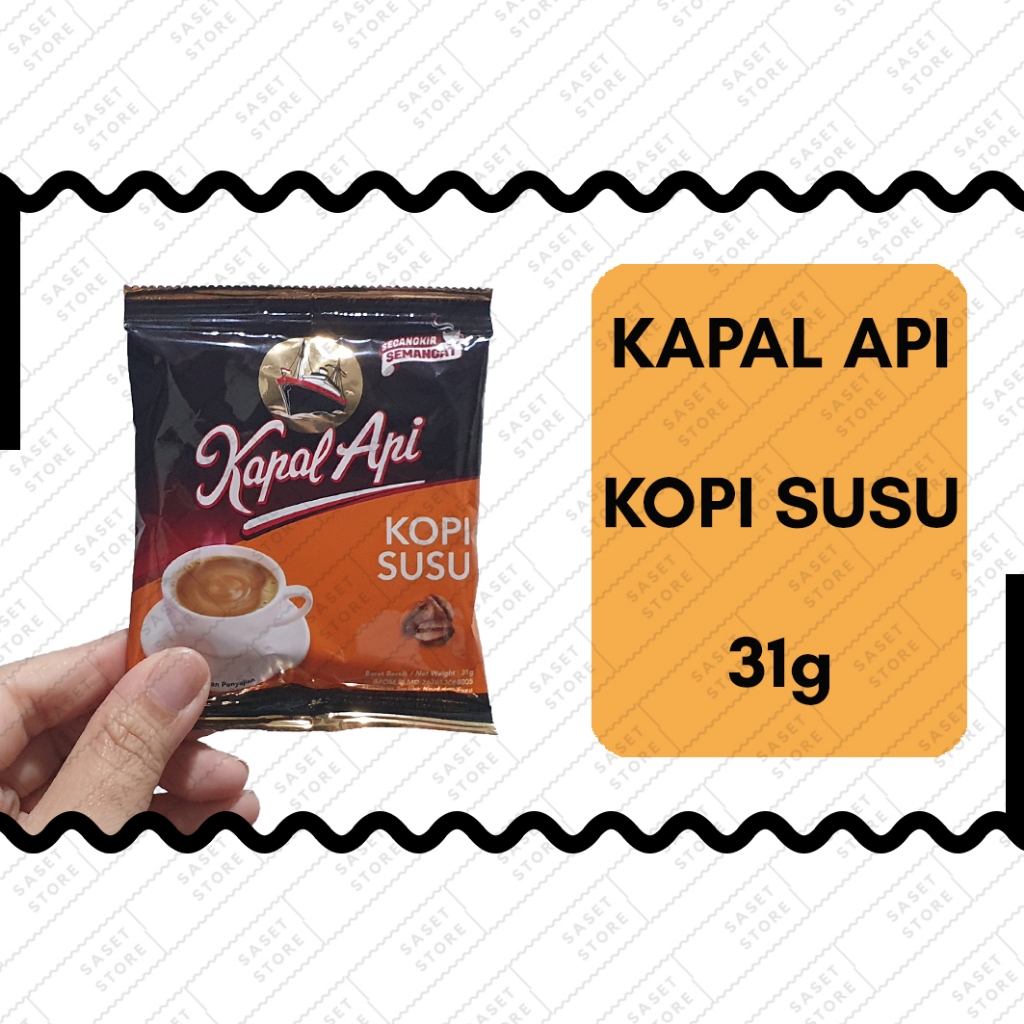 

Kapal Api Kopi Susu 31g Sachet Kopi Instan Serbuk