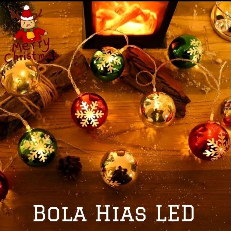 Bohlam Natal Bola LED / TUMBLR Bola Natal