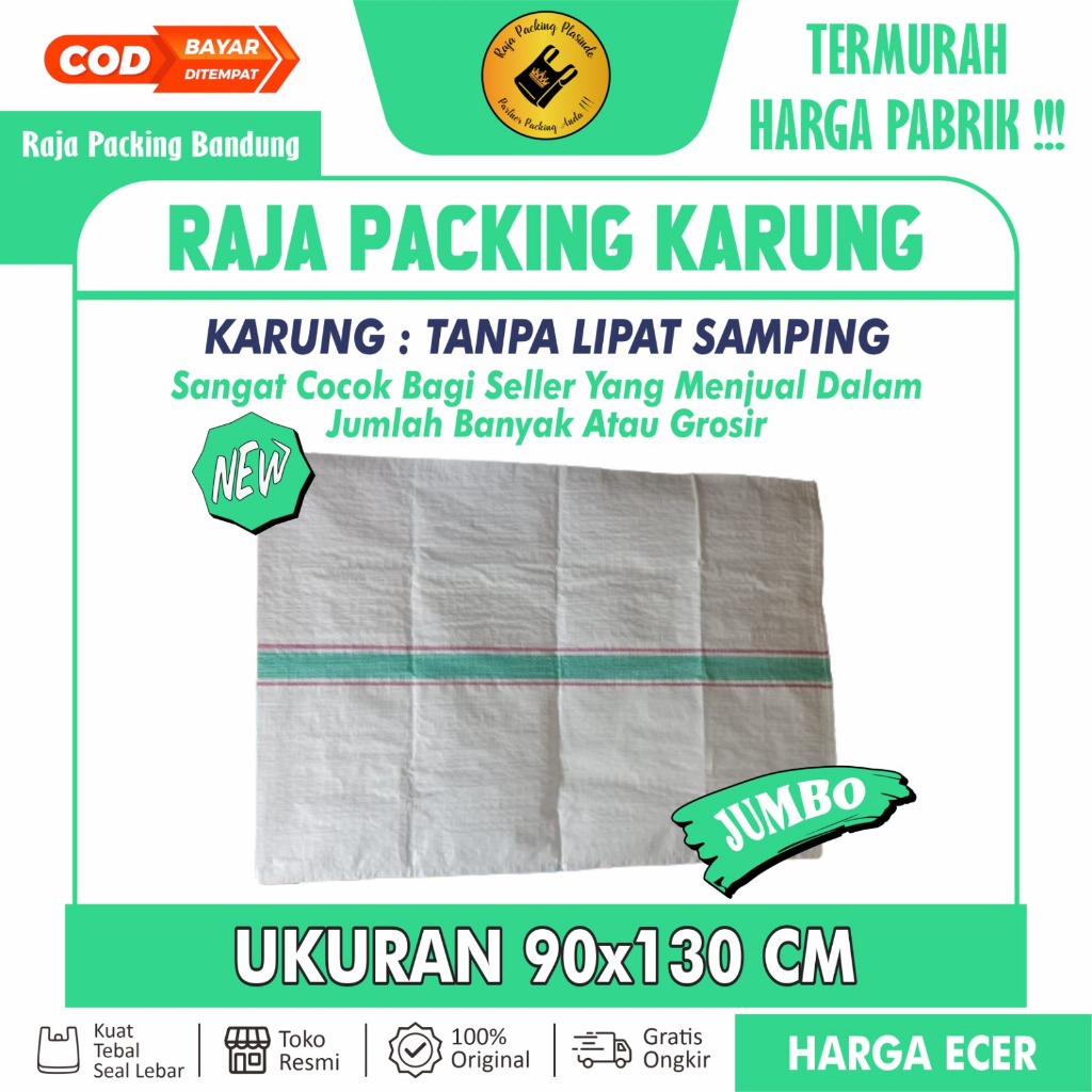 Karung Plastik Baru Ukuran 90x30 cm | Karung Jumbo Baru | Karung Plastik Besar | Karung
