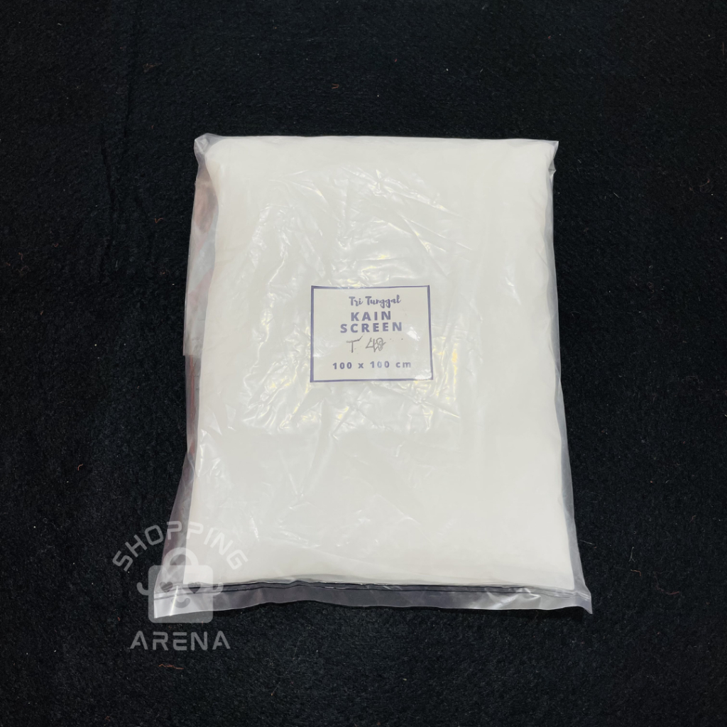 

Kain Screen Sablon Ukuran T48 100x100 cm Warna Putih Bahan Monyl Bagus Satuan Lembaran Mesh Polyester Monil Cetak Blok Raster Luster Kualitas Premium Lembar Potong Potongan Meteran Permeter Murah White Media Kertas Plastik Prakarya Shopping Arena Malang
