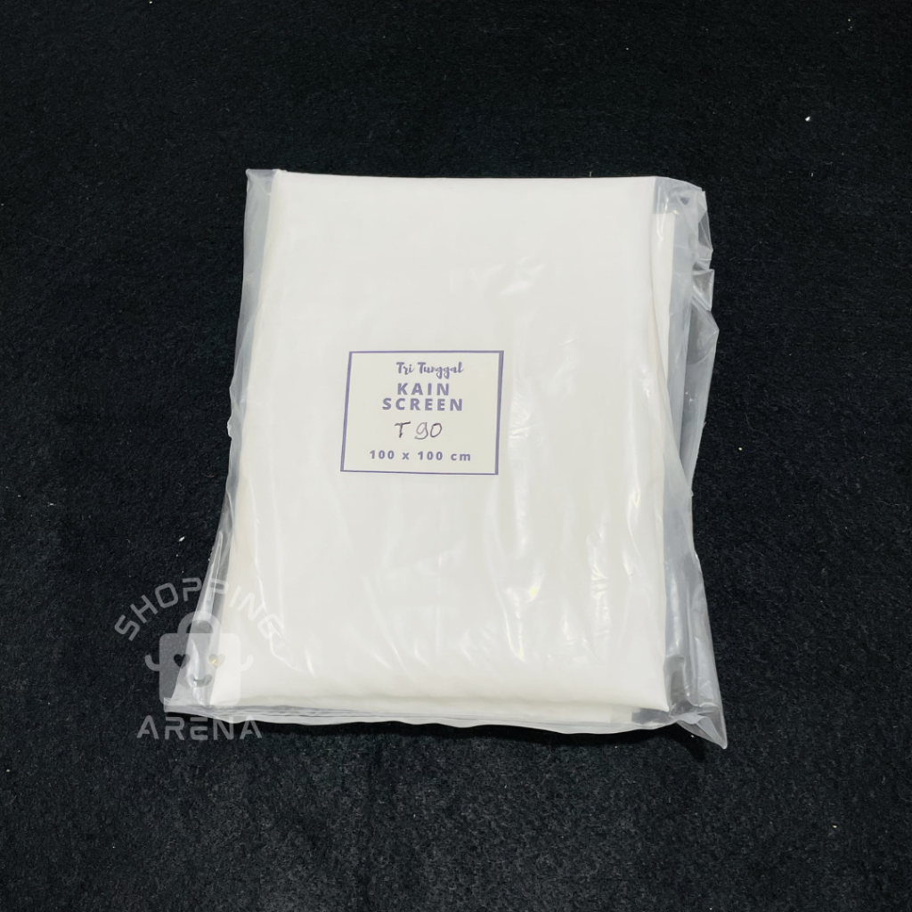 

Kain Screen Sablon Ukuran T90 100x100 cm Warna Putih Bahan Monyl Bagus Satuan Lembaran Mesh Polyester Monil Cetak Blok Raster Luster Kualitas Premium Lembar Potong Potongan Meteran Permeter Murah White Media Kertas Plastik Prakarya Shopping Arena Malang