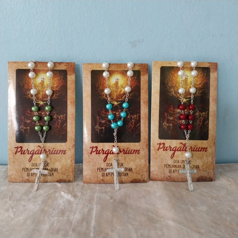 PAKET ROSARIO BAGI JIWA JIWA DI API PENYUCIAN - PUTIH KOMBINASI