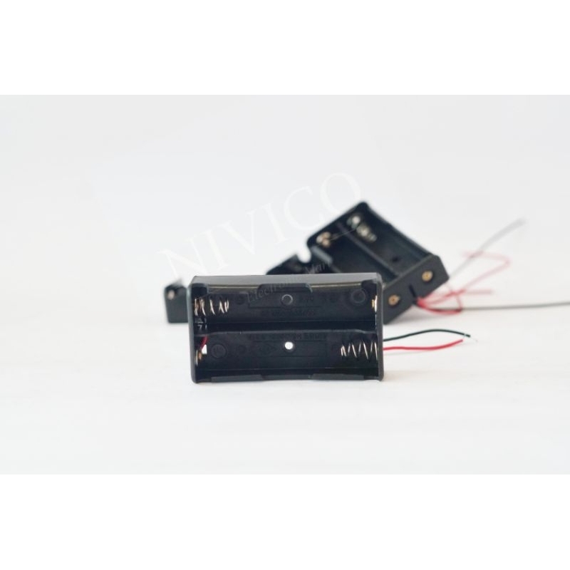 Tempat baterai BATTERY HOLDER 18650 3.7v isi 2 (sparepart)