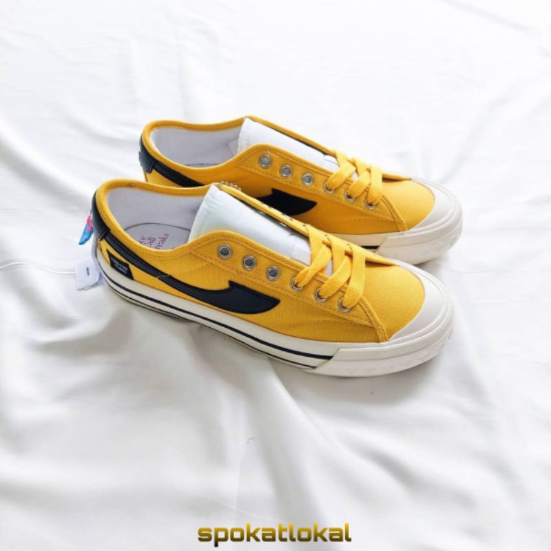 Sepatu Compass X Unkl 347 Low Desain No.8 Yellow Black Size 39 - 43 Original BNIB Fullset