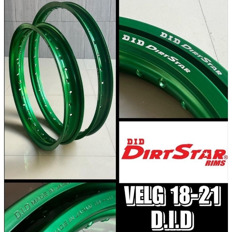 VELG DID JAPAN TK RACING RING 21/18 HOLE 36/36 160/215 CRF KLX WR CROSS TRAIL DTRACKER