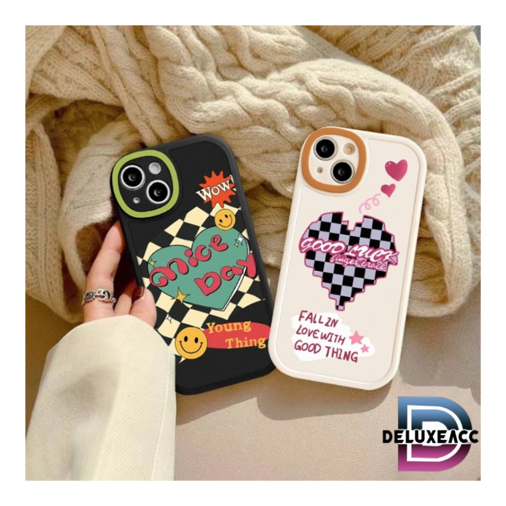 SS138 SOFTCASE SILIKON SOFT CASE CASING PROCAMERA COUPLE SMILE CATUR LOVE FOR VIVO Y02 Y12 Y15 Y17 Y