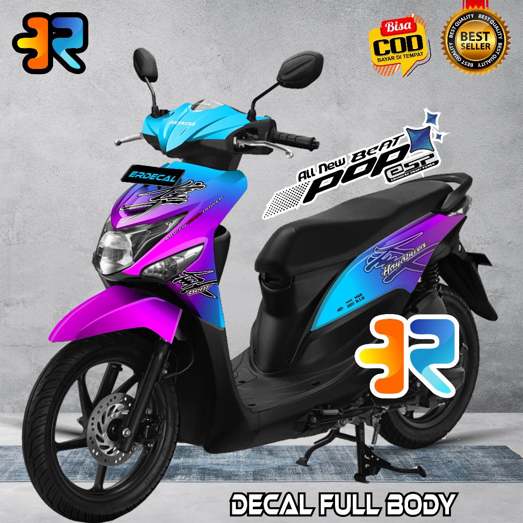 Decal Beat Pop Stiker Full Body Variasi Desain Bunglon