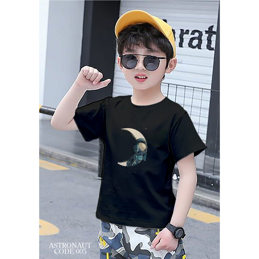 KAOS ANAK KAOS DEWASA LAKI LAKI ANAK PEREMPUAN HIRO MOON BRANDED TEE PREMIUM IMPORT BAJU ANAK LAKI L