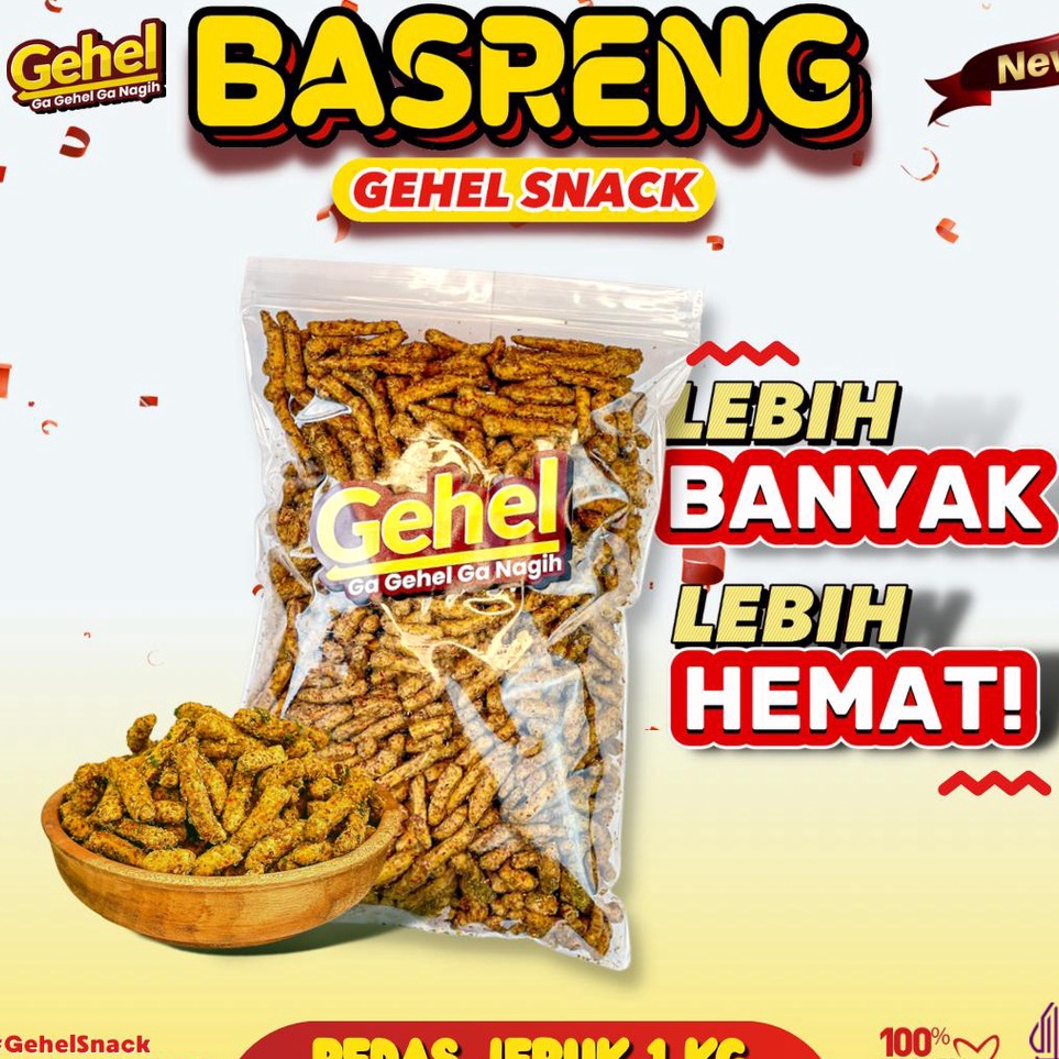 

[KODE VG0KT] GEHEL BASRENG 1 KG (Edisi Terbatas) - Makanan Ringan