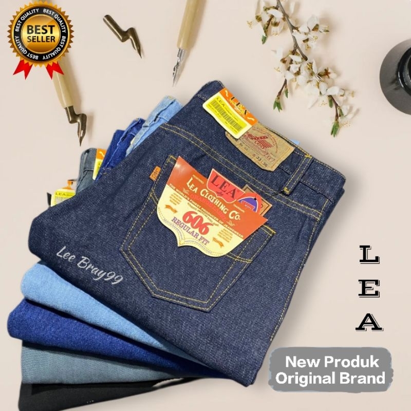 Celana Jeans Lea 606 Standar Reguler Pria Panjang Terbaru ( 100% Garansi )