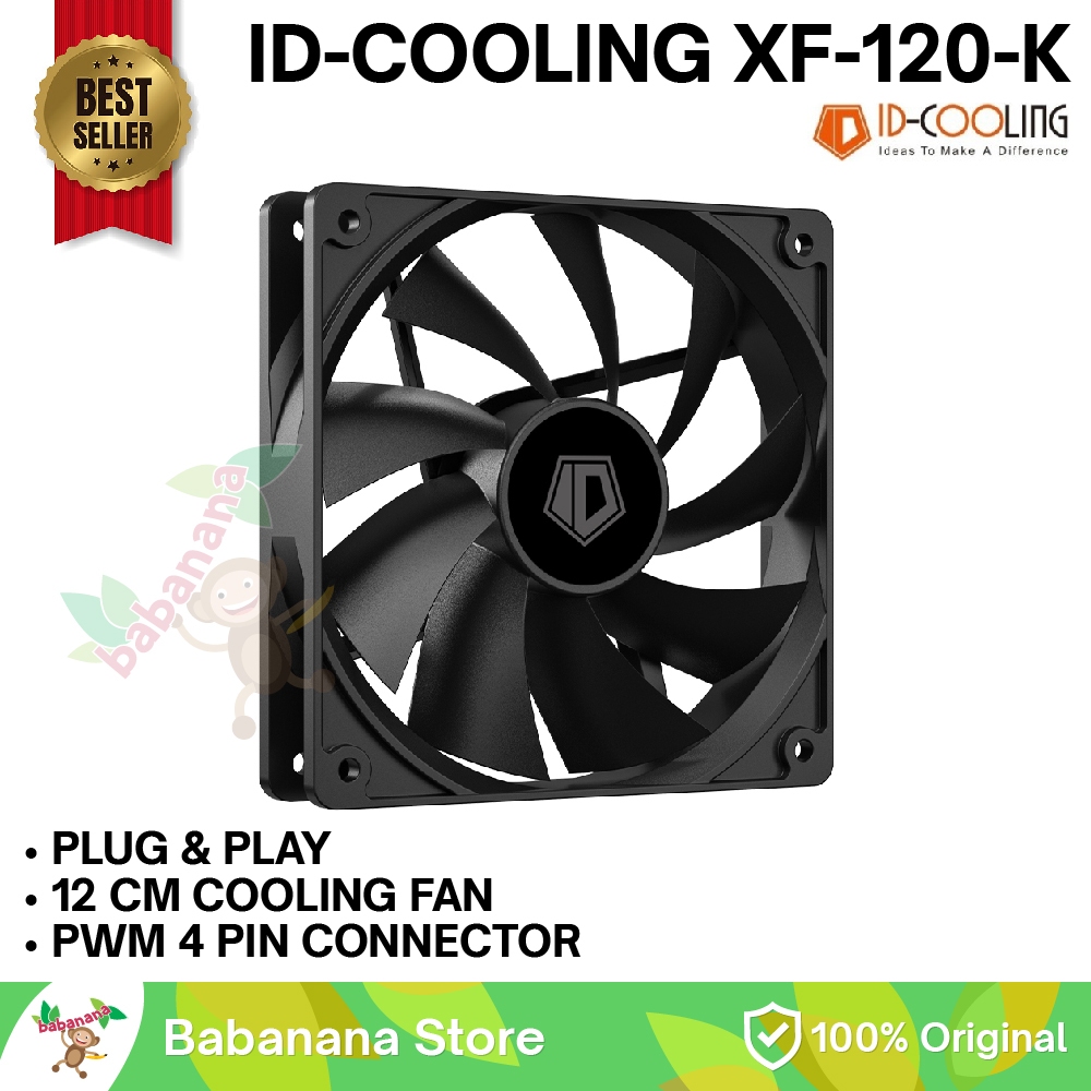 FAN ID-COOLING XF-120K COOLING KIPAS 12CM 120MM PC PWM ID COOLING