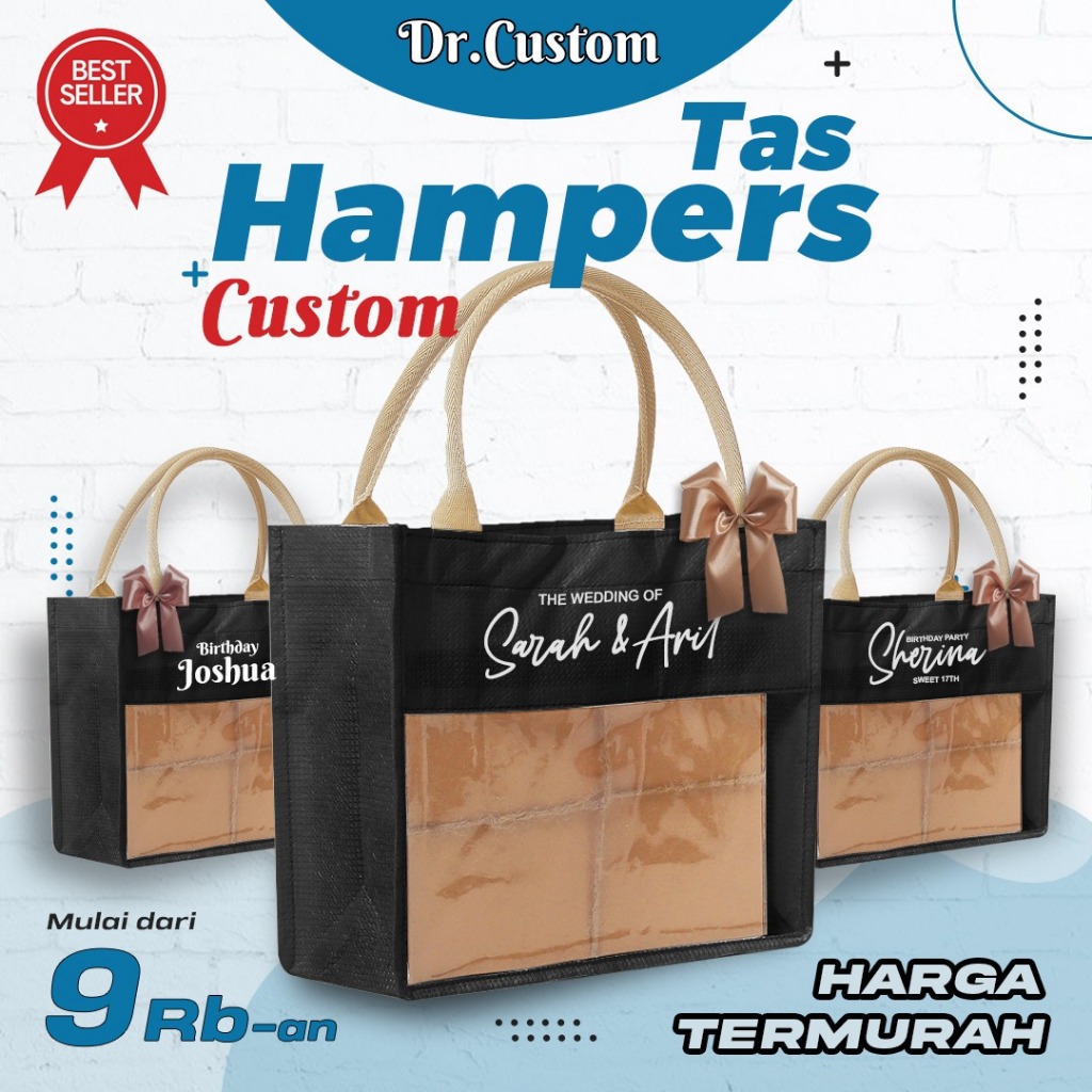 

Tas Hampers Ulang Tahun-Tas Sovenir-Sablon-Sovenir Nikah-Custom Sablon Tas