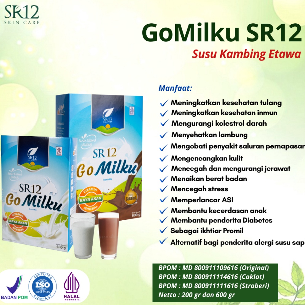 

Go Milku SR12 Halal Susu Kambing Etawa Premium Meningkatkan Kesehatan Inmun Aman Bumil Busui 6062