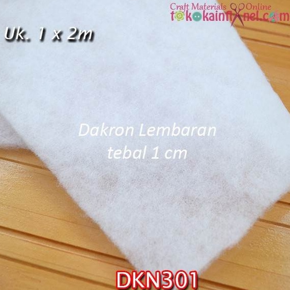 Dkn301 Dakron Dacron Lembaran Tebal 1cm 1 X 2 M