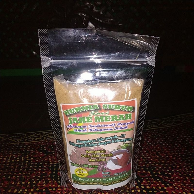 

serbuk sari jahe merah
