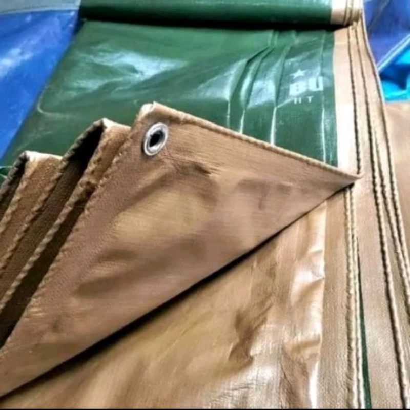 Thebettles Terpal Korea Army Gold A20 4X6 Terpal Truk Tenda Dll