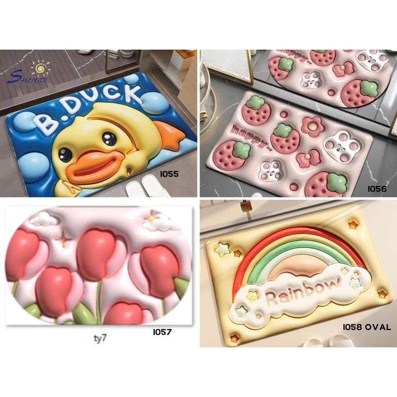 A1 Keset Diatomite Kamar Mandi Alas Kaki Kamar Mandi Karet Menyerap Air