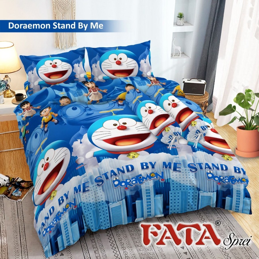 BEDCOVER SET 180x200 - BEDCOVER FATA 180x200 DORAEMON STAND BY ME FATA BEDCOVER SET - BED COVER SET