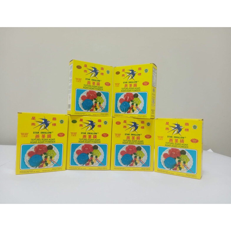 

COD Agar Agar Star Swallow 6 box @12sachet/Bening 9535