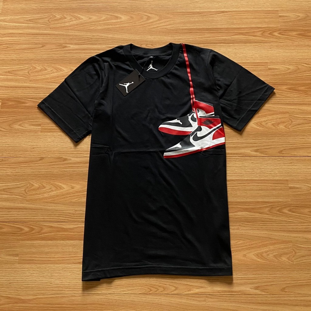 KAOS AIR JORDAN SEPATU BLACK PREMIUM