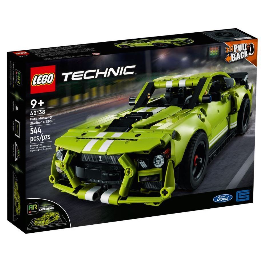 LEGO Technic - 42138 Ford Mustang Shelby GT500 Set Building Kid Toy Model Racer Motor City Drag Race