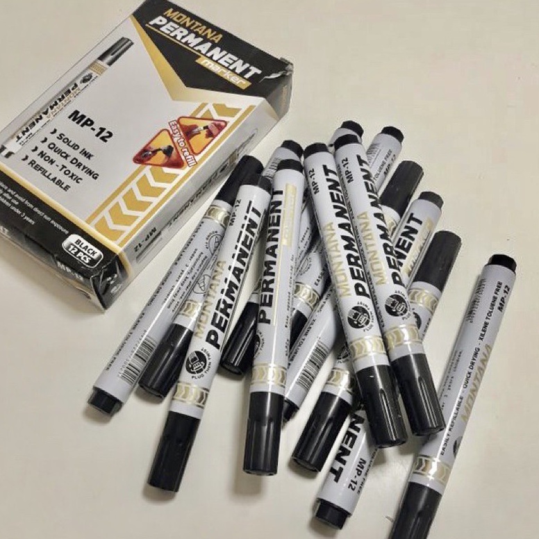 

D975 12 PCS SPIDOL PERMANENT MONTANA ➝Pasti Murah