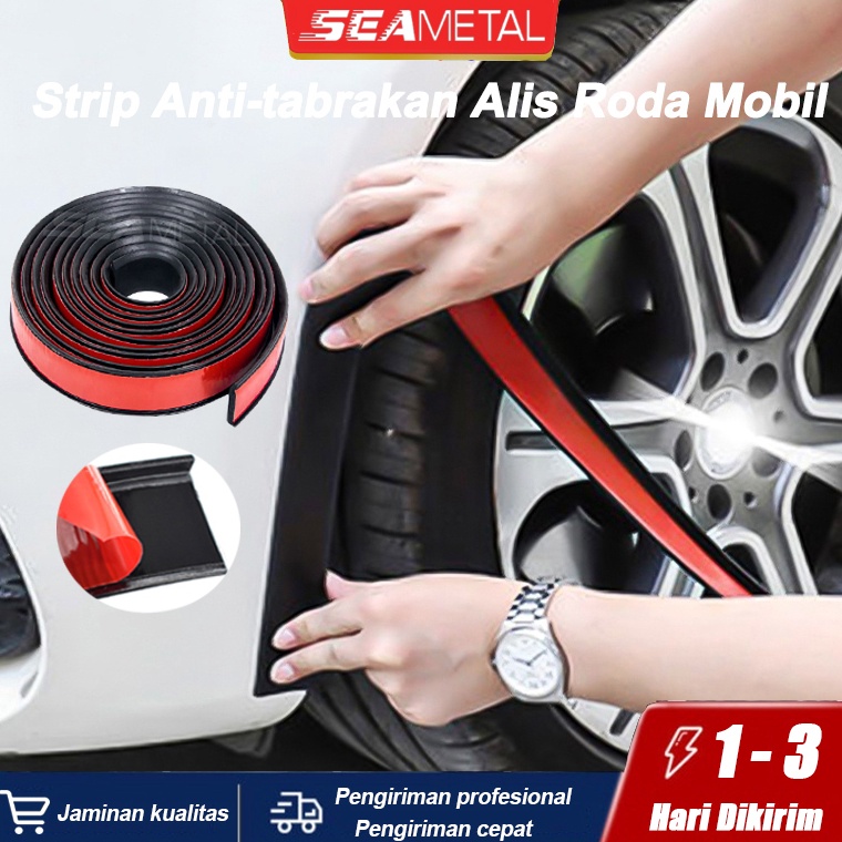 STOK TERBATAS SEAMETAL Karet Fender Mobil Strip Anti-tabrakan Alis Roda Mobil Karet Pelindung Fender
