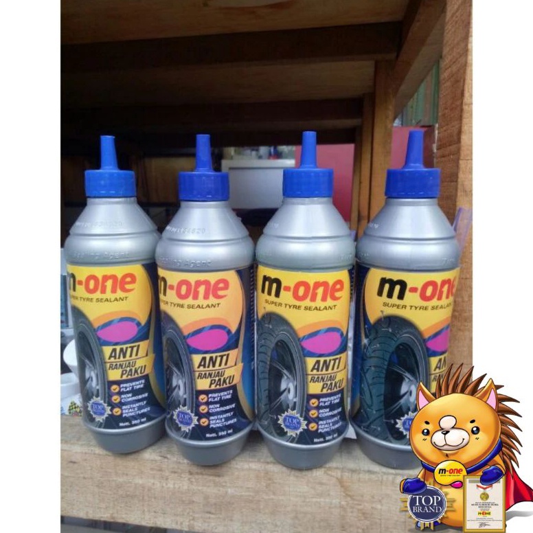 LARIS MANIS Cairan ban tubles penambal ban tubless Anti Ranjau Anti Paku Cairan M-One 350ml