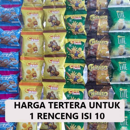 

[VTR40] SNACK CHITATO / CHIKI BALLS / POTABEE / TARO / JETZ / SMAX / MISTER RENCENG ISI 10 Diskon