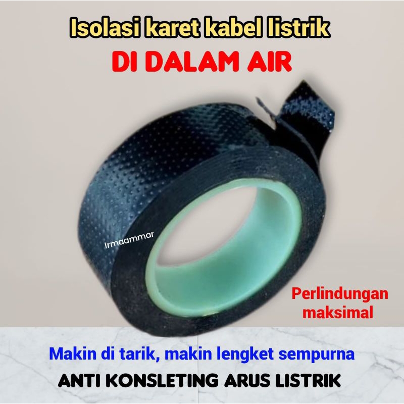 isolasi kabel listrik DALAM AIR / solasi karet rubber/isolasi pompa celup satelit
