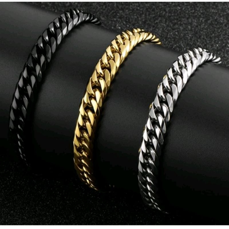 GELANG PRIA ORIGINAL 100% TITANIUM ASLI ANTI KARAT