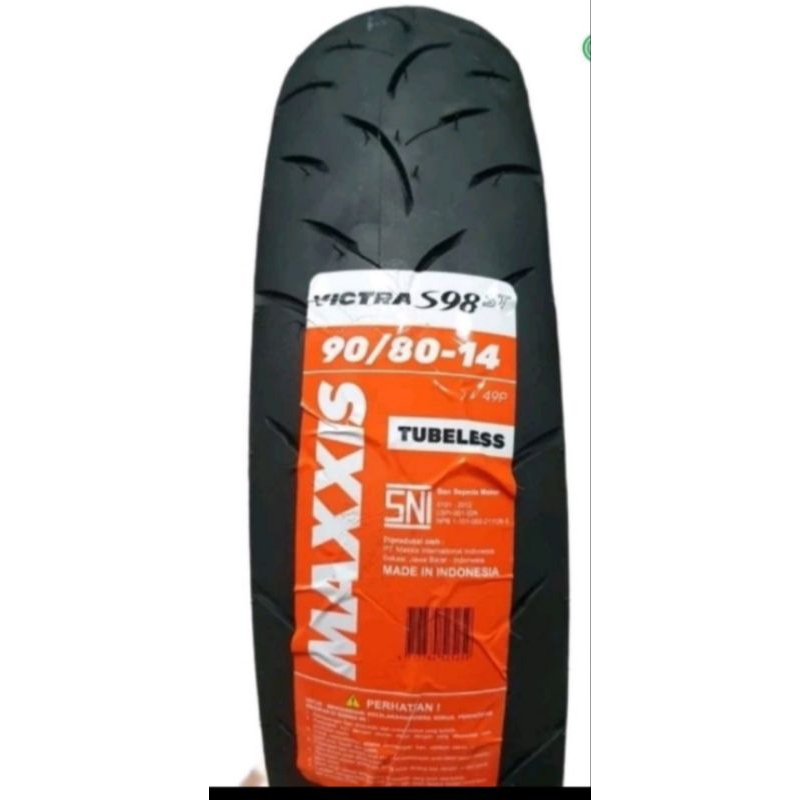 Ban 90/80-14 maxxis victra / green devil. 90 14 tubeless matic maxis maxiss