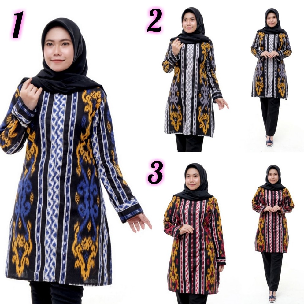 Booming TUNIK ATASAN BATIK WANITA TUNIK JUMBO TUNIK TERBARU TUNIK BATIK TUNIK MURAH TUNIK MODERN SON
