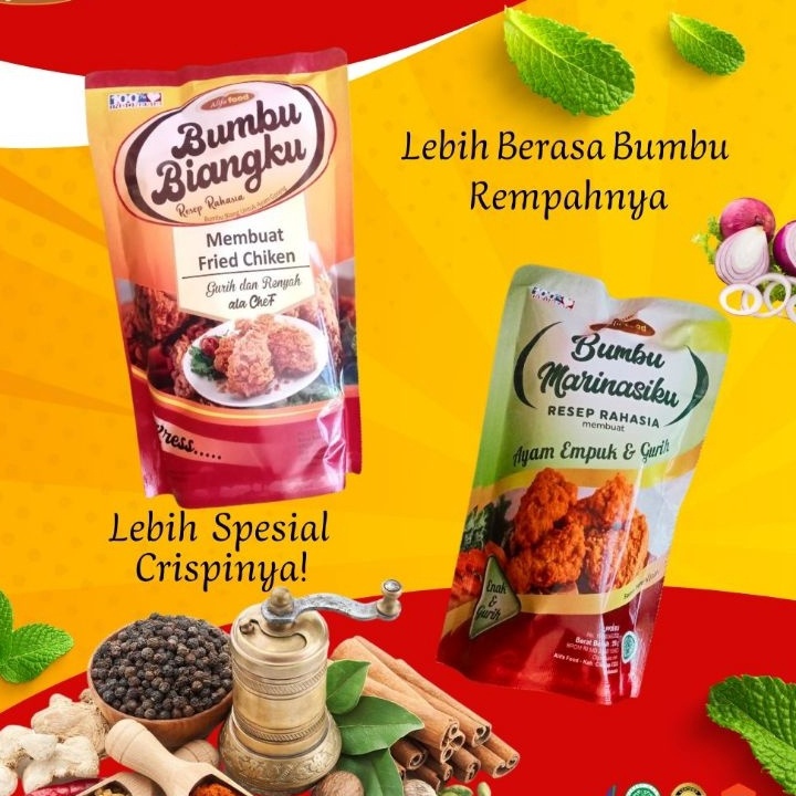 

[KODE FW9Z8] [PE] Alifa Food Tepung Bumbu Crispy Biangku & Marinasiku / Bumbu Biang Crispy / Tepung Crispy Renyah