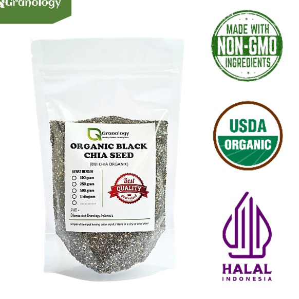 

[KODE 6N7BW]anic Chia Seed Peru kualitas terbaik (250 gram) by Granology