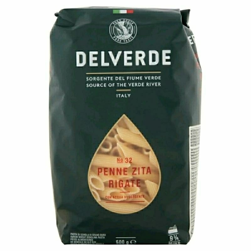 

DELVERDE Penne Zita Rigate No.32 Pasta 500g