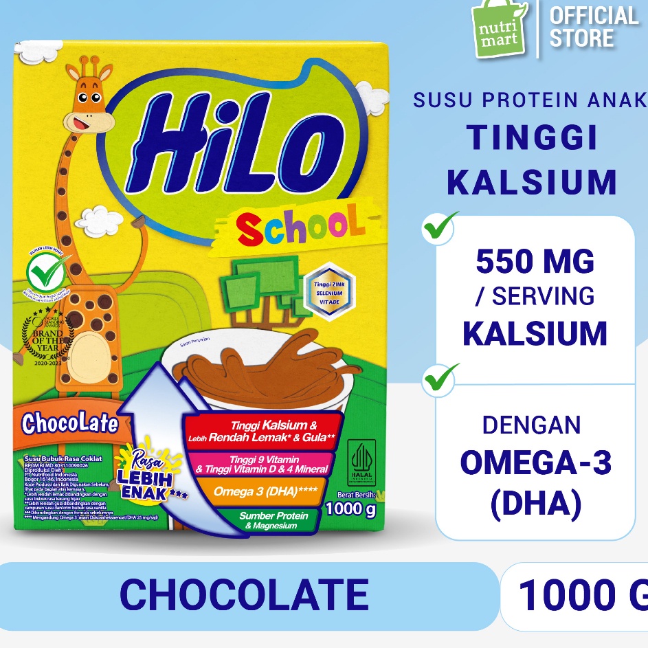 

[KODE PRODUK QFKHC9987] HiLo School Chocolate 1000 gram - Susu Tinggi Kalsium