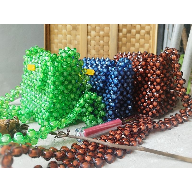 Tas manik manik/ beaded bag/ Tas Mutiara