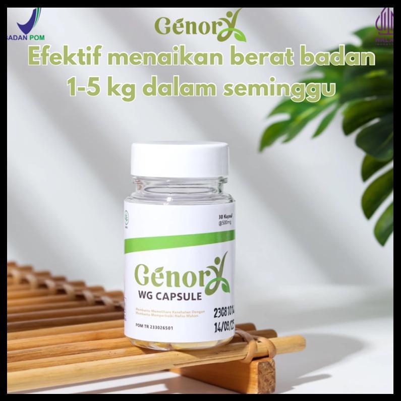

GENORY Penggemuk Badan Penambah Berat Badan BPOM Ampuh Original 30 Kapsul Termurah Terlengkap