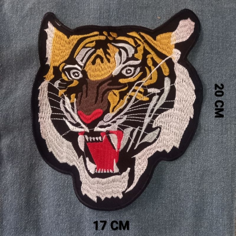 BORDIR/EMBLEM MACAN HARIMAU MAUNG UKURAN BESAR