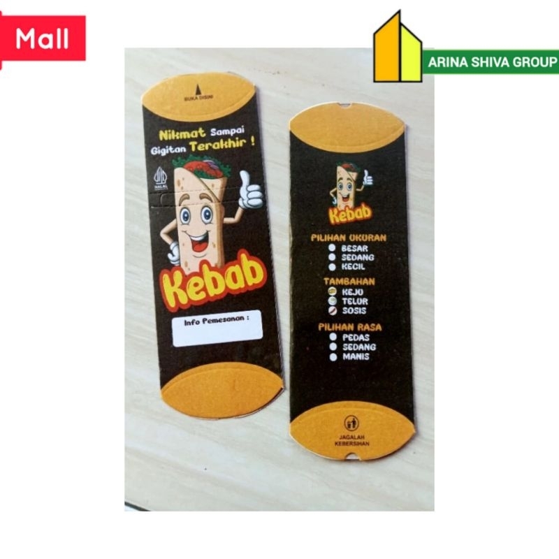 

100 LEMBAR KERTAS KEBAB TARIKAN BAHAN DUPLEK PUTIH UKURAN 24 × 9,2 CM HIGH QUALITY TEBAL PRODUK TERBARU | KOTAK KEBAB DUPLEK PUTIH KEKINIAN | DUS KEBAB VIRAL TIKTOK | KEMASAN KEBAB | BOX KEBAB 100 PCS MURAH | TOKO KEBAB OFFICIAL | SHIVACORP 6383