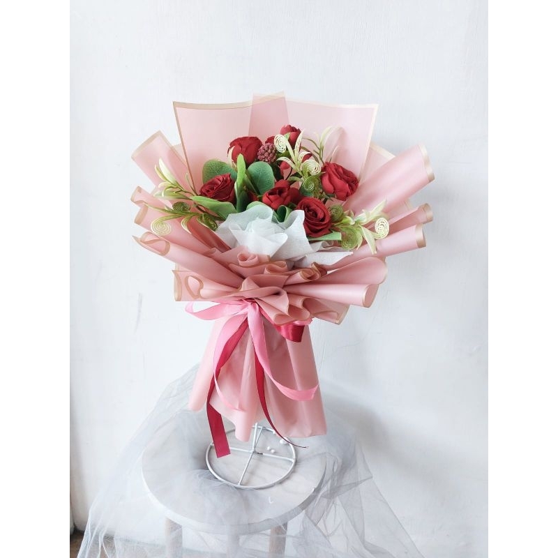 Buket Bunga Artificial/ Buket Bunga Wisuda / Buket Wisuda