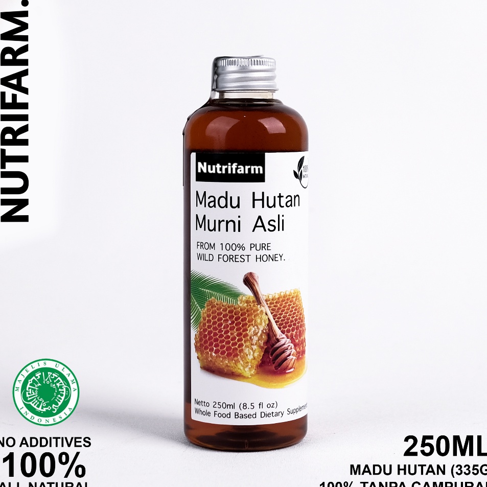 

[KODE LEKDY] MADU HUTAN 250ML (335G) ASLI ORIGINAL ALAMI TANPA CAMPURAN APAPUN / MADU HUTAN GHOLIBAN KALIMANTAN